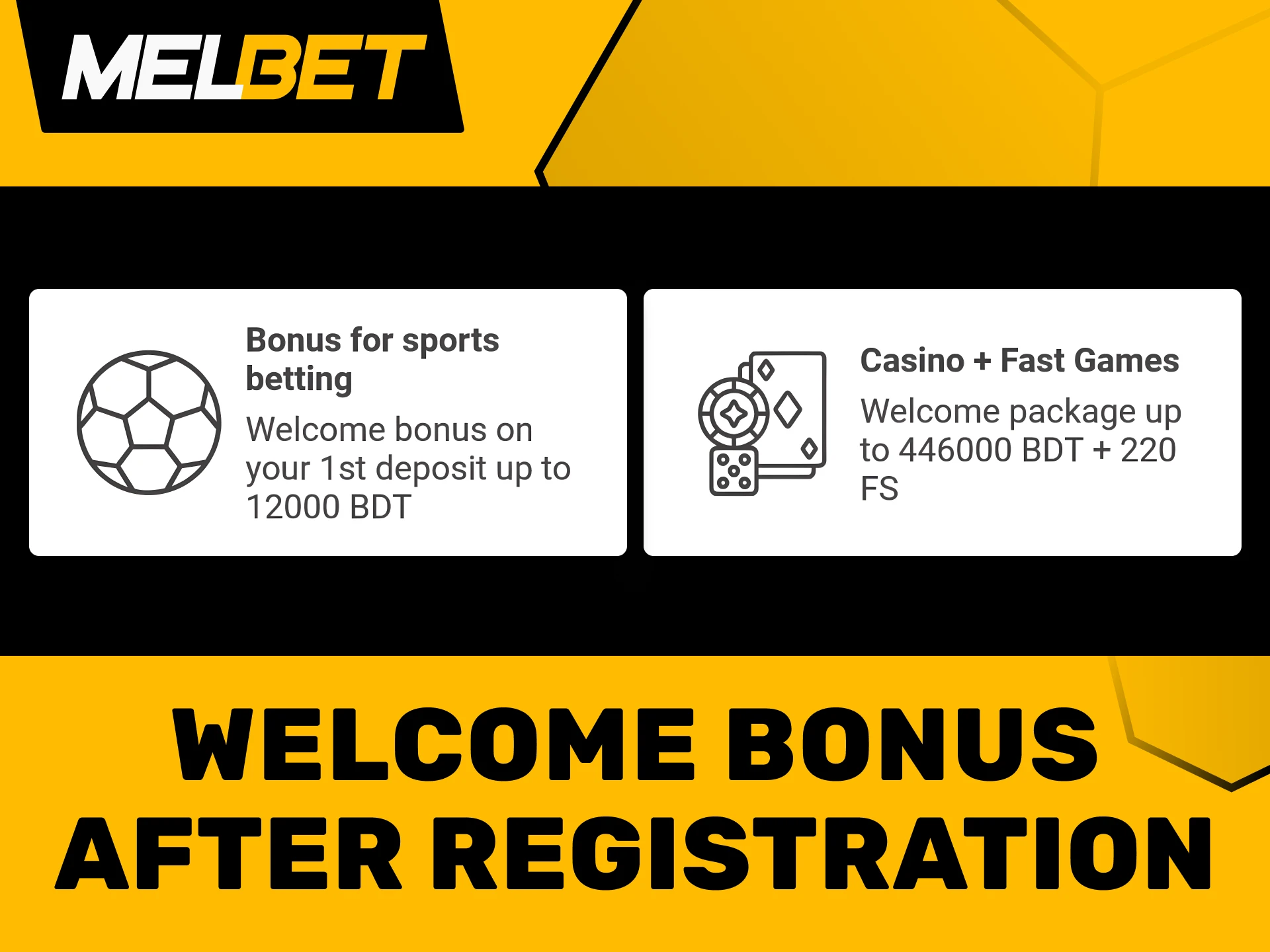 Claim your welcome bonus when you register with Melbet.