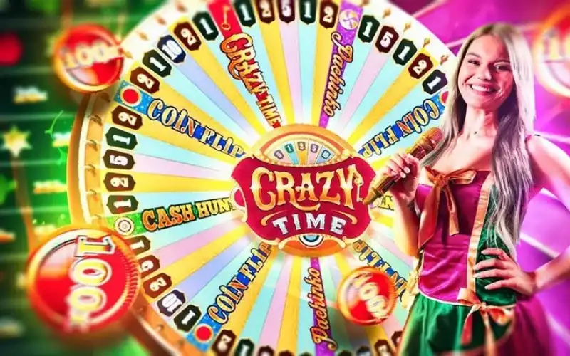 Melbet&rsquo;s Crazy Time live casino with vibrant visuals and real-time gameplay.