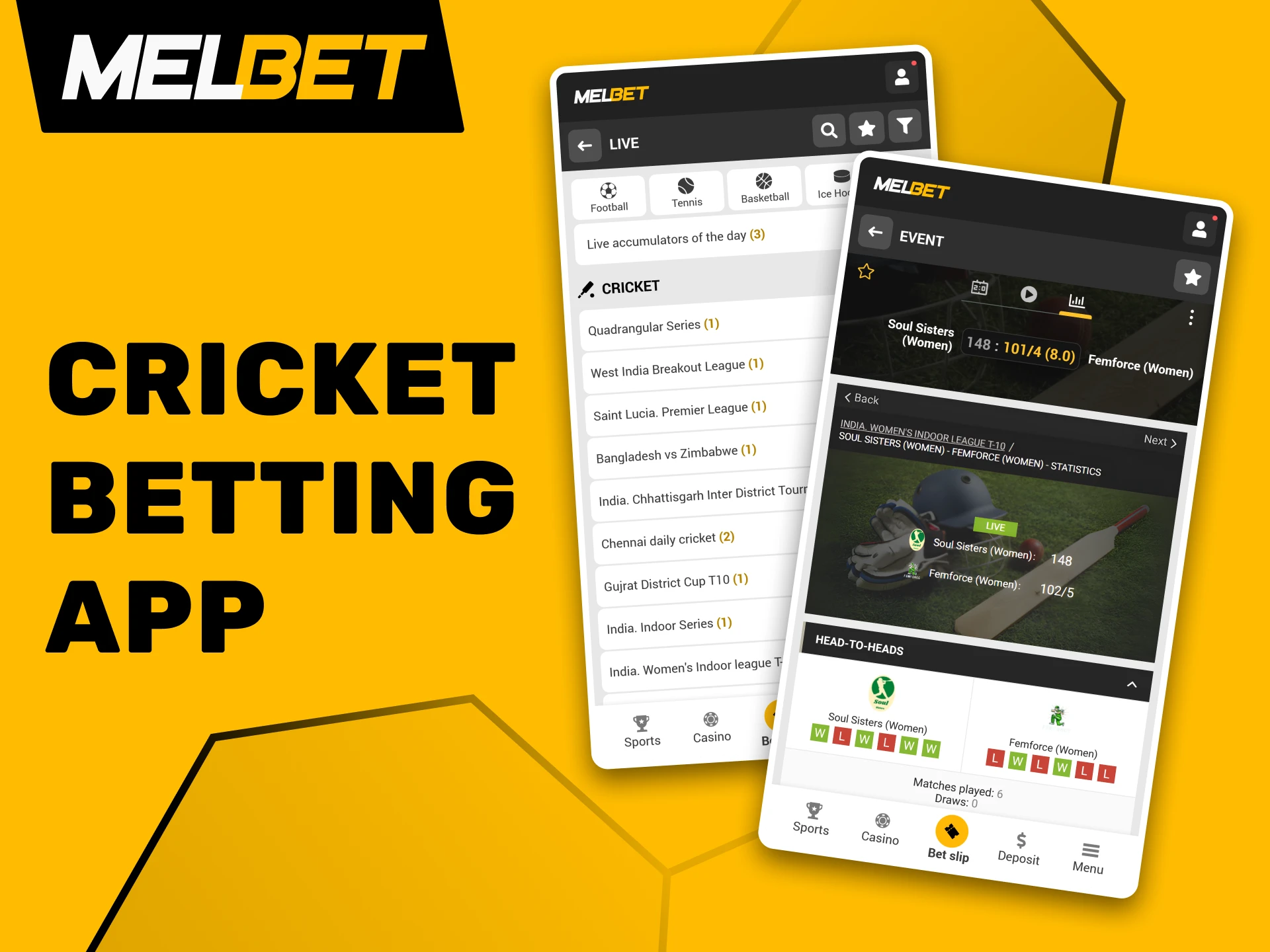 Place your cricket bets from any spot in Bangladesh using the Melbet mobile app.