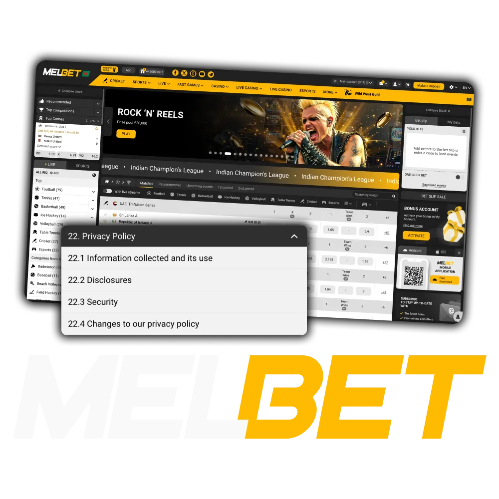Melbet Privacy Policy regulates your personal data protection.